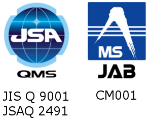 JSA/QMS JIS Q 9001/JSAQ 2491 JAB CM001